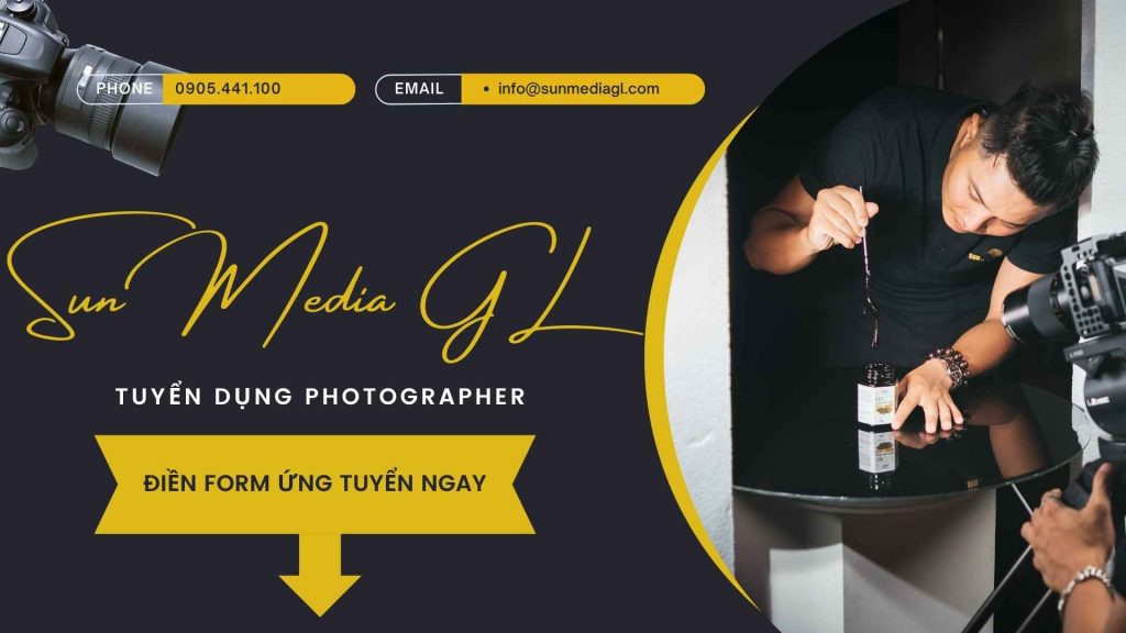 Sun Media GL tuyển dụng Photographer làm việc tại Gia Lai