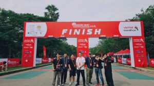 Sun Media GL ghi hình tại Viettel Marathon 2024, khu vực Angkor Wat
