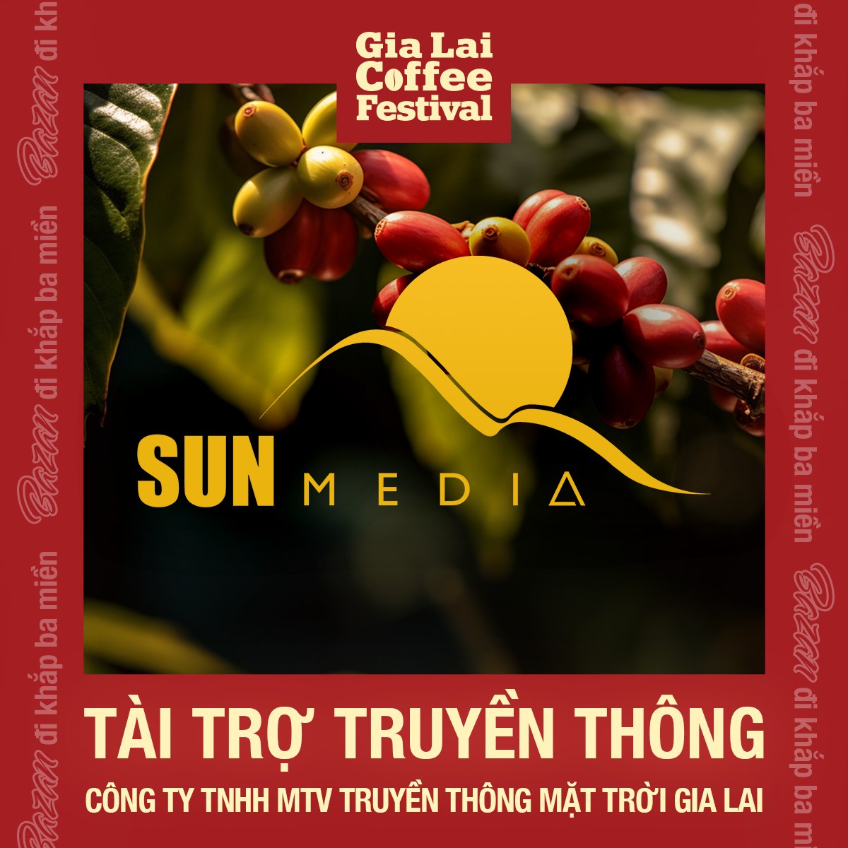 Sun Media GL tài trợ truyền thông Gia Lai Coffee Festival 2025